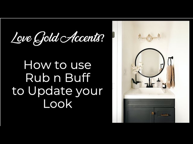 How to Antique Brass with Rub n Buff - She Holds Dearly