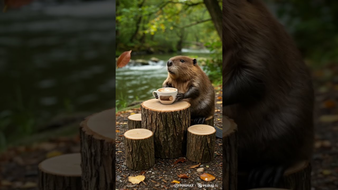 AI Whimsy Day In My Life A River Beaver 