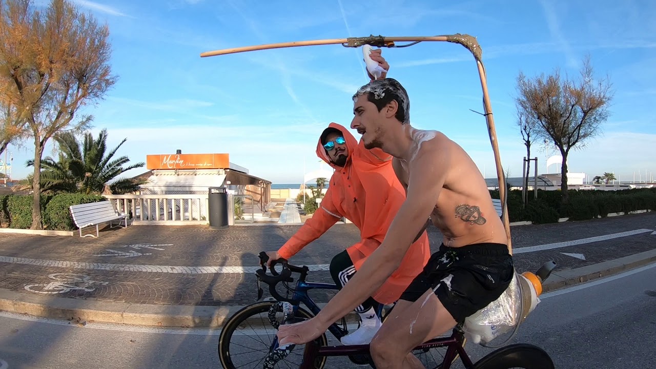BEHIND THE SCENES the first bicycle with the SHOWER mounted YouTube