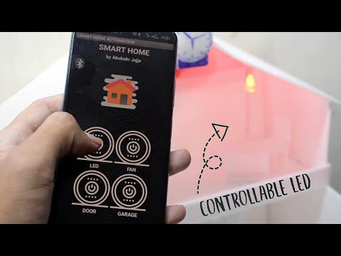 Arduino Bluetooth controlled Smart Home | HC-05 | with controllable garage