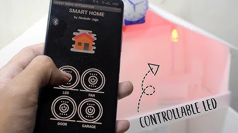 Arduino Bluetooth controlled Smart Home | HC-05 | with controllable garage
