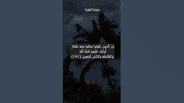 سورة البقرة الآية 161 ، 162 و 163