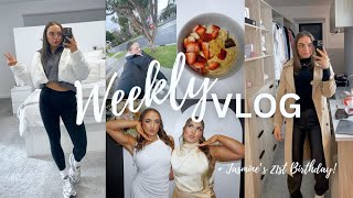 SUSHI MUKBANG, MY SISTER'S 21ST, ICE CREAM + CAR CHATS & A WEEK IN THE LIFE OF A GYM GIRL