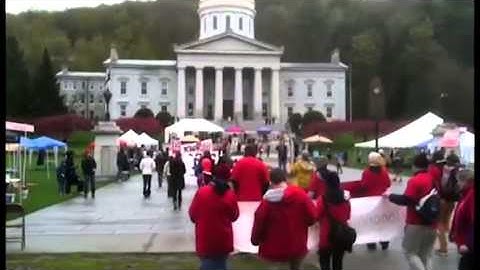 Raw Video: May Day rally at Vermont's capitol