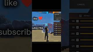 Free fire Best Dpi &amp; sensitivity 100% working #shorts #ytshort #youtubeshort