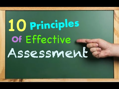 10 Principles of Effective Assessment