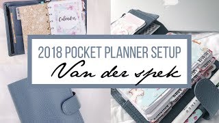 2018 Pocket Planner Set Up: Van Der Spek Junior in Gris Blue