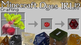 Using Minecraft Dyes In Real Life To Make Dice!