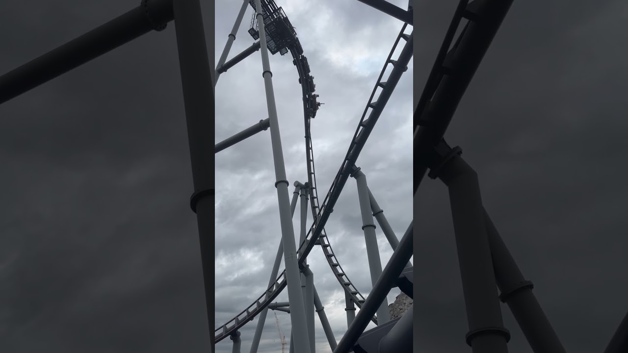 Twisted Beyond Vertical Drop 😳 | Lech Coaster, Legendia | Katowice, Poland | Vekoma Bermuda Blitz