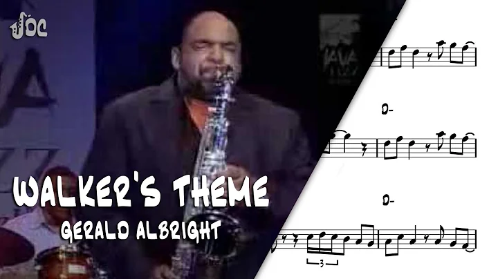 Walker's Theme - Gerald Albright - Sax Alto Transc...