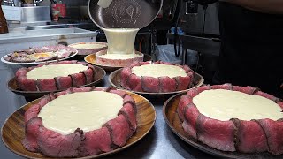 Meat bomb! Cheese bomb! Homemade Chicago Pizza  Japanese street food