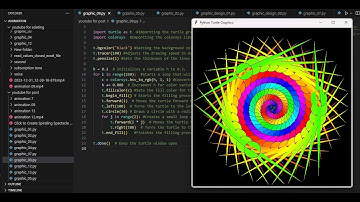 ✨ Hypnotic Dance of Colors: Python Triangle Animation Turtle Graphic