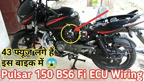 Bajaj Pulsar 150 BS6 Fi ECU Review ECU Sensor And Wiring