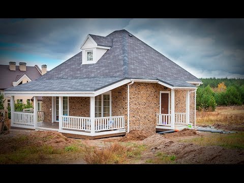 Английский стиль фасада для дома из сип-панелей