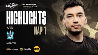 Eternal Fire vs MONTE  MAP 1 VERTIGO  HIGHLIGHTS  ESL Challenger Jönköping 2023 Grand Finals