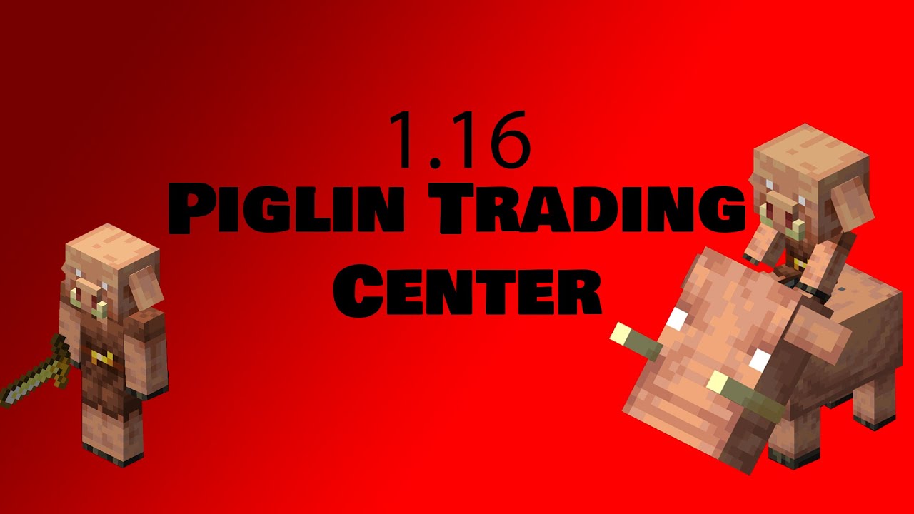 *BEST* AUTOMATIC WAY to TRADE with PIGLINS!!! |Minecraft Redstone (1.16