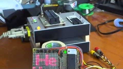 Dot matrix display by PIC