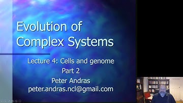 Evolution of Complex Systems - Video 9 (Lecture 4 Part 2)