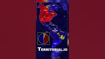 4 Team Americas Territorial.io Timelapse #Shorts