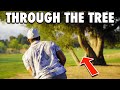 Insanely Lucky Shot Through A Tree To Save Par! | Attempt To Break 90 back 9 | Exp Golf