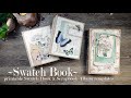 Swatch Book ~ Printable Swatch Book and/or Scrapbook Album Templates