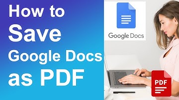 How To Save Google Docs As PDF