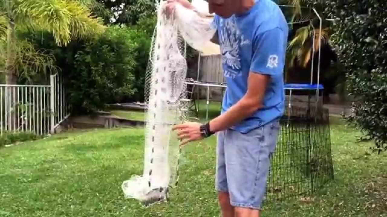 How to throw a small cast net the easiest way 