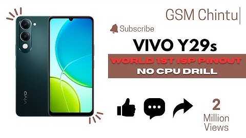 World 1st ISP Pinout No CPU Drill Vivo y29s