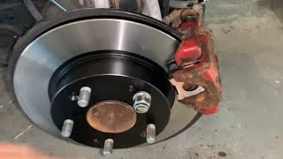 Rear brake (pad and rotor) change on 9th Gen 2013 Honda Civic