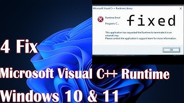 4  Fix Microsoft Visual C++ Runtime on Windows 10/11