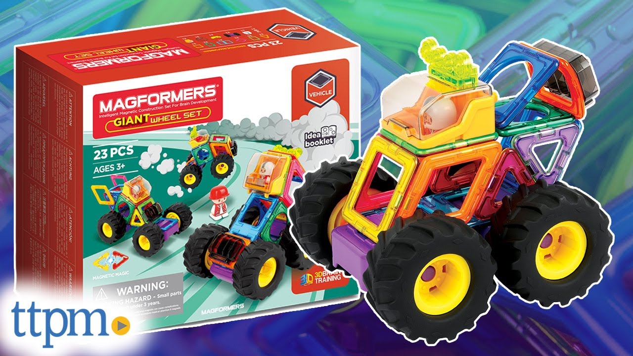 Set De Constructie Magnetic Magformers - Giant Wheels, 23 Piese