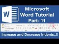 Ms word 2016 Bangla Tutorial Part- 11 || How to Increase and Decrease Indents in ms word