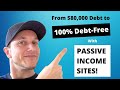 From $80,000 Debt to Debt-Free Living (with Passive Income Sites)