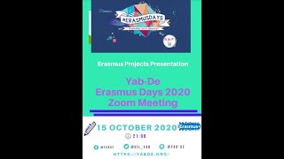 YAB-DE ERASMUS DAYS MEETING 15.10.2020