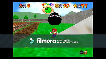Super Mario 64 levitating chain chomp glitch