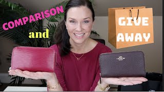 Comparing LV Compact Zippy with Coach Med Zip Around
