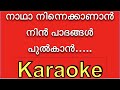 Nadha Ninne Kanan ❤️‍ KARAOKE with Lyrics BGM ⏱❤️‍ നാഥാ നിന്നെ  | Naadha Ninne kaanan Song Lyric |