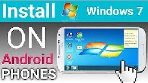 How to install Windows 7 on Android Phone((100% Working with proof) Hindi