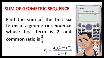 SUM OF GEOMETRIC SEQUENCE WITH FIRST TERM AND COMMON RATION