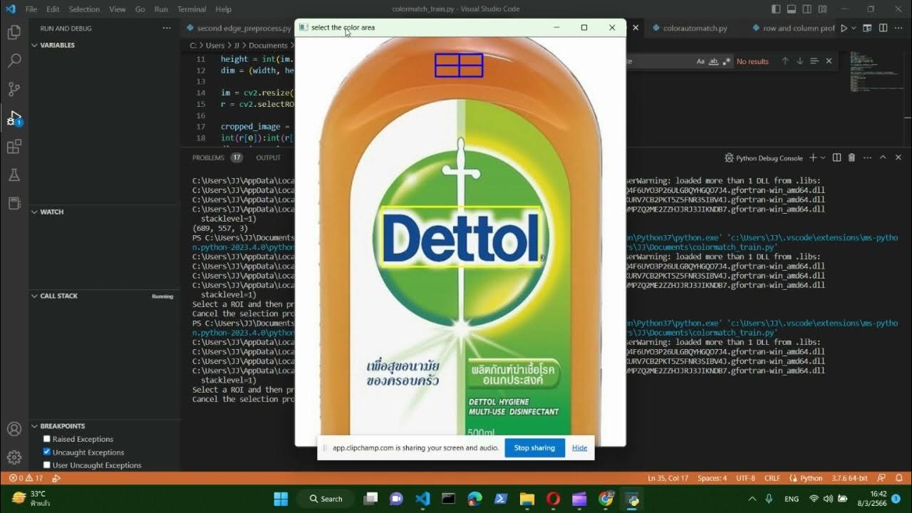RGB color matching using python OpenCV Library - YouTube