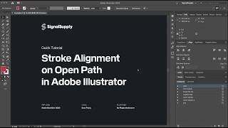 Align Stroke on Open Path in Adobe Illustrator [QUICK TUTORIAL]