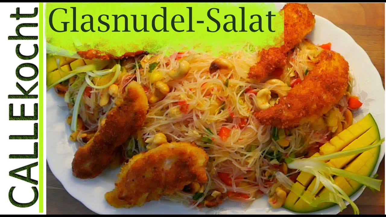 Glasnudeln mit gebackenen Hähnchen - Crossover und Freistil