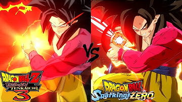 Gt Goku abilities and ultimates comparison - Dragon Ball: Sparking Zero VS Budokai Tenkaichi 3