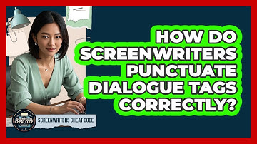 How Do Screenwriters Punctuate Dialogue Tags Correctly? - Screenwriter