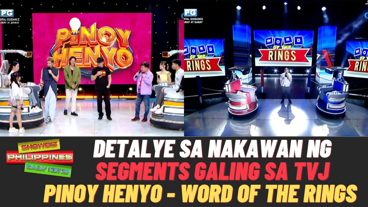 ⁣DETALYE sa NAKAWAN ng SEGMENTS Galing sa Original Eat Bulaga ng TVJ Pinoy Henyo at Word of the Rings