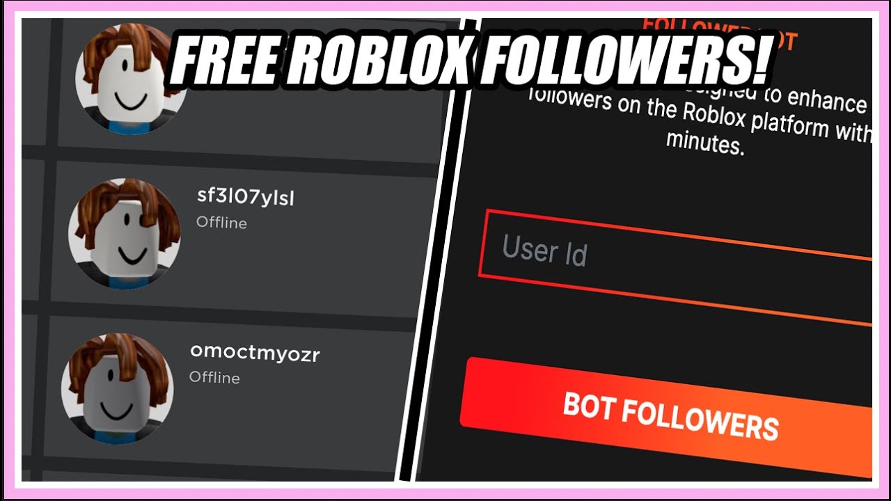 ROBLOX FREE FOLLOWERS (2021) WORKING!! YouTube