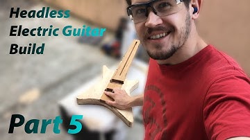 Headless Electric Guitar Build - Part 5 (Routing control cavity & body edges) #greatguitarbuildoff