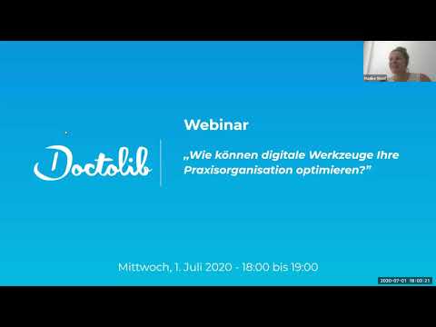 Webinar 01.07.2020: ,,Wie können digitale Werkzeuge Ihre Praxisorganisation optimieren