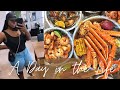 VLOG: SHOPPING WITH MY KIDS + COOKING A SEAFOOD BOIL FOR MY MUKBANG