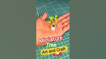 How To Make 🌲 Realistic Miniature Tree 🌴 Crafting 😋 #shorts #miniature #treecraft